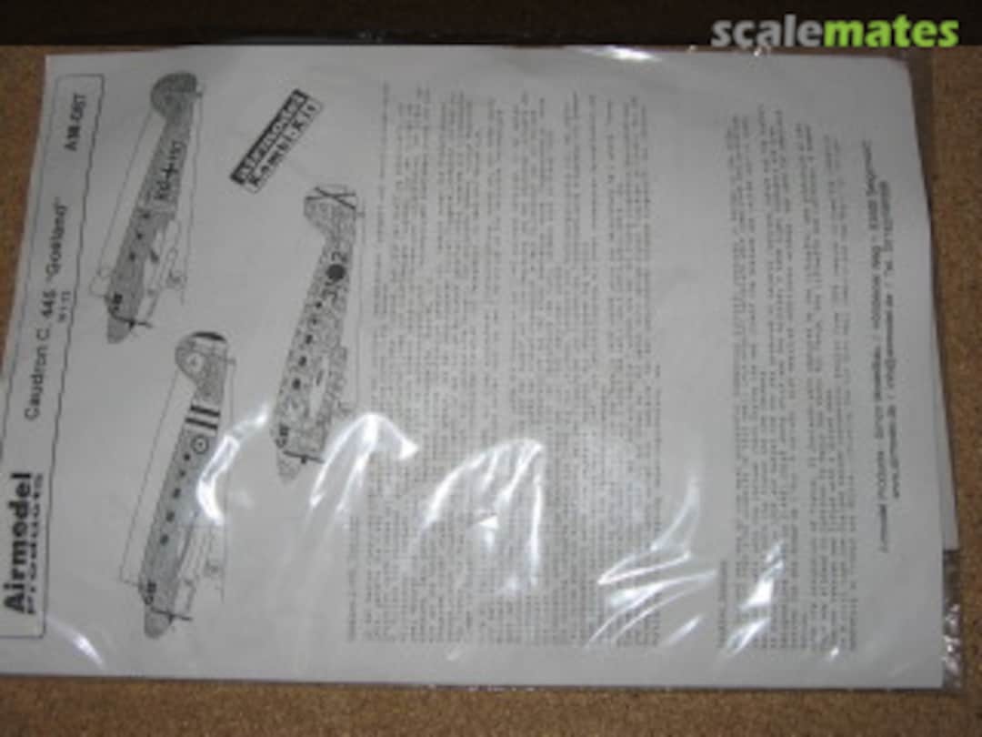 Boxart Caudron C.445 "Goeland" AM-087 Airmodel Boxart Caudron C.445 "Goeland" AM-087 Airmodel