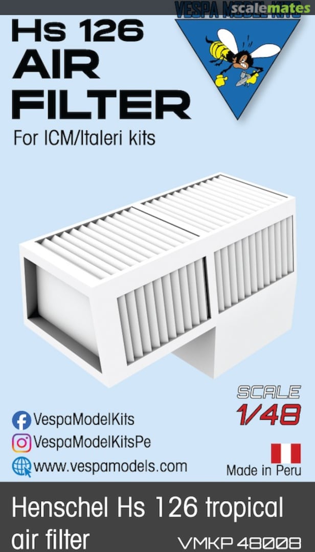 Boxart Hs 126 Air Filter VMKP 48008 Vespa Model Kits Boxart Hs 126 Air Filter VMKP 48008 Vespa Model Kits