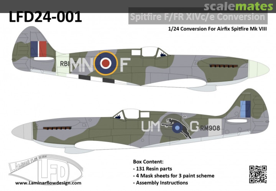 Boxart Spitfire F XIV Conversion LFD24-001 Laminar Flow Design