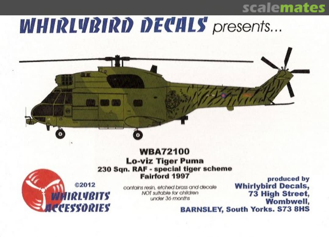 Boxart Puma 230sqn tiger meet WBA72100 Whirlybird Boxart Puma 230sqn tiger meet WBA72100 Whirlybird