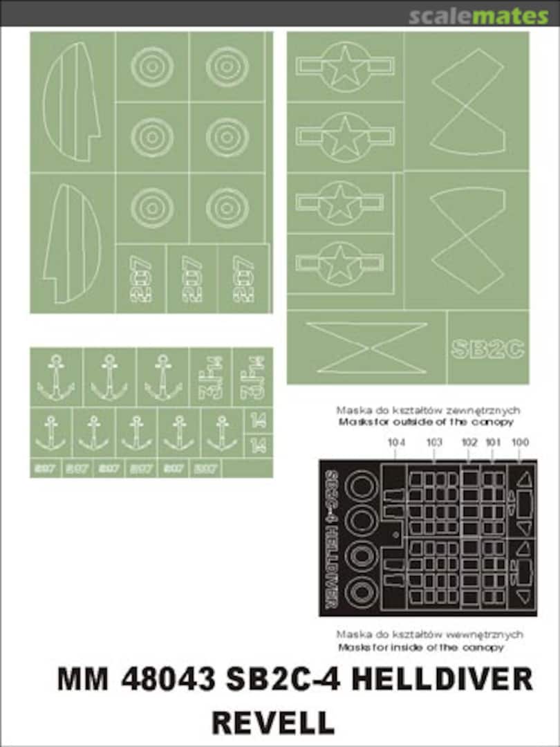 Boxart Curtiss SB2C Helldiver MM48043 Montex Boxart Curtiss SB2C Helldiver MM48043 Montex