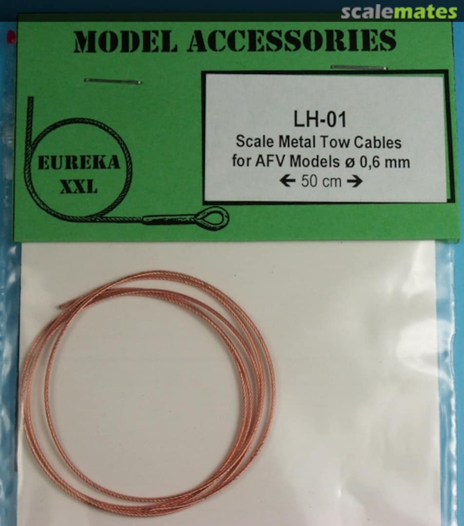 Boxart Metal tow cables for AFV Kits 0.6mm LH-01 Eureka XXL Boxart Metal tow cables for AFV Kits 0.6mm LH-01 Eureka XXL