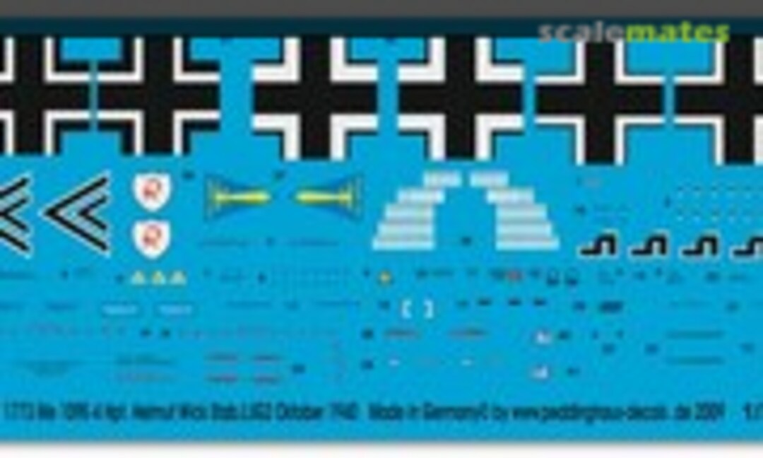 1:32 Bf 109E-4 Hpt. Helmut Wick Stab 1./JG 2 Oktober 1940 (Peddinghaus-Decals EP 1773) EP 1773