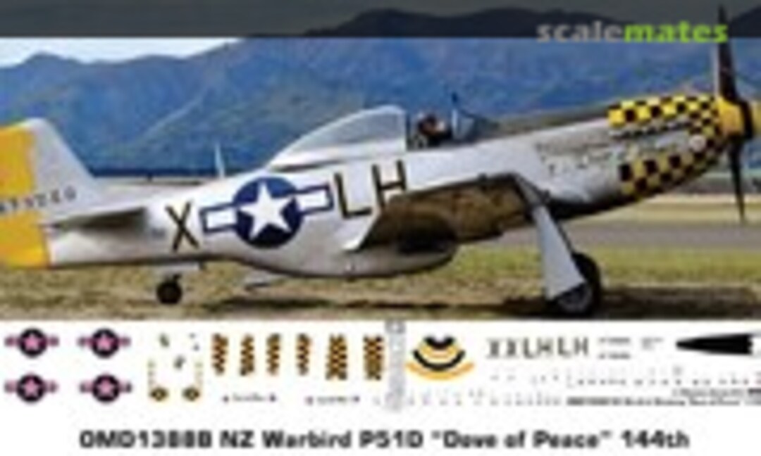 1:144 Warbird - Mustang Dove of Peace (Oldmodels Decals OMD1388B) OMD1388B
