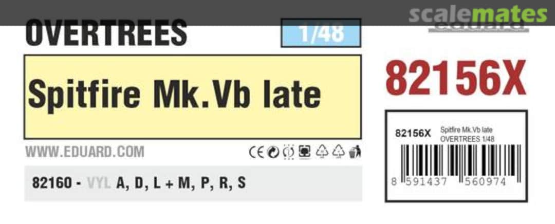 Boxart Spitfire Mk. Vb late 82156X Eduard Boxart Spitfire Mk. Vb late 82156X Eduard