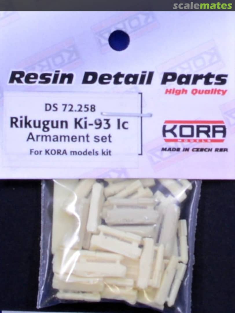 Boxart Rikugun Ki-93 Ic Armament set DS72258 Kora Models Boxart Rikugun Ki-93 Ic Armament set DS72258 Kora Models