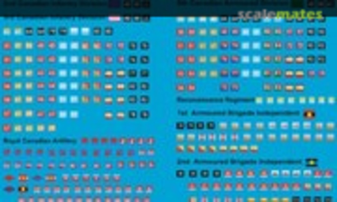 1:72 Kanadische Divisonszeichen in der Normandie (Peddinghaus-Decals EP 2001) EP 2001