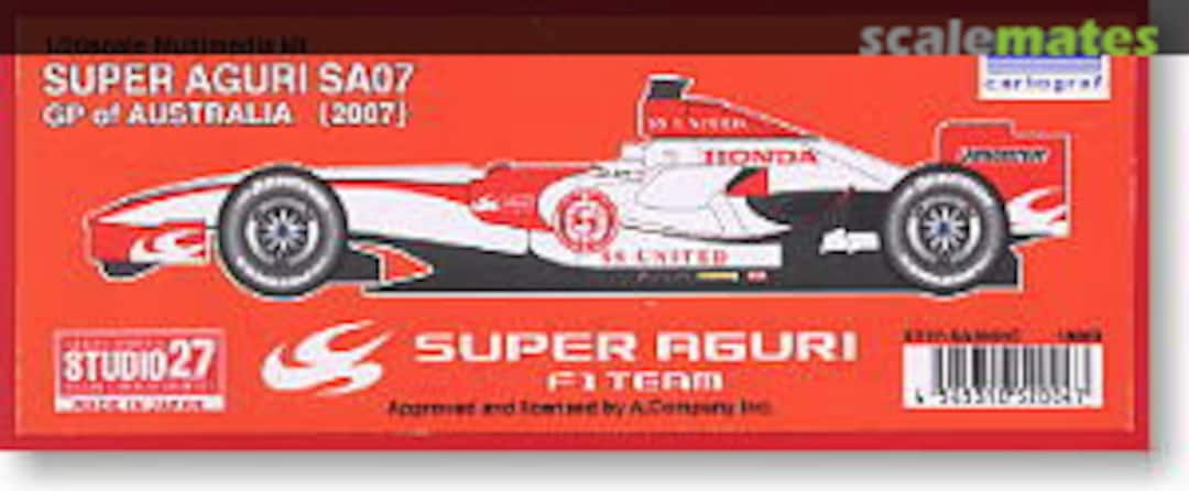 Boxart Super Aguri SA07 ST27-SA2004 Studio27 Boxart Super Aguri SA07 ST27-SA2004 Studio27