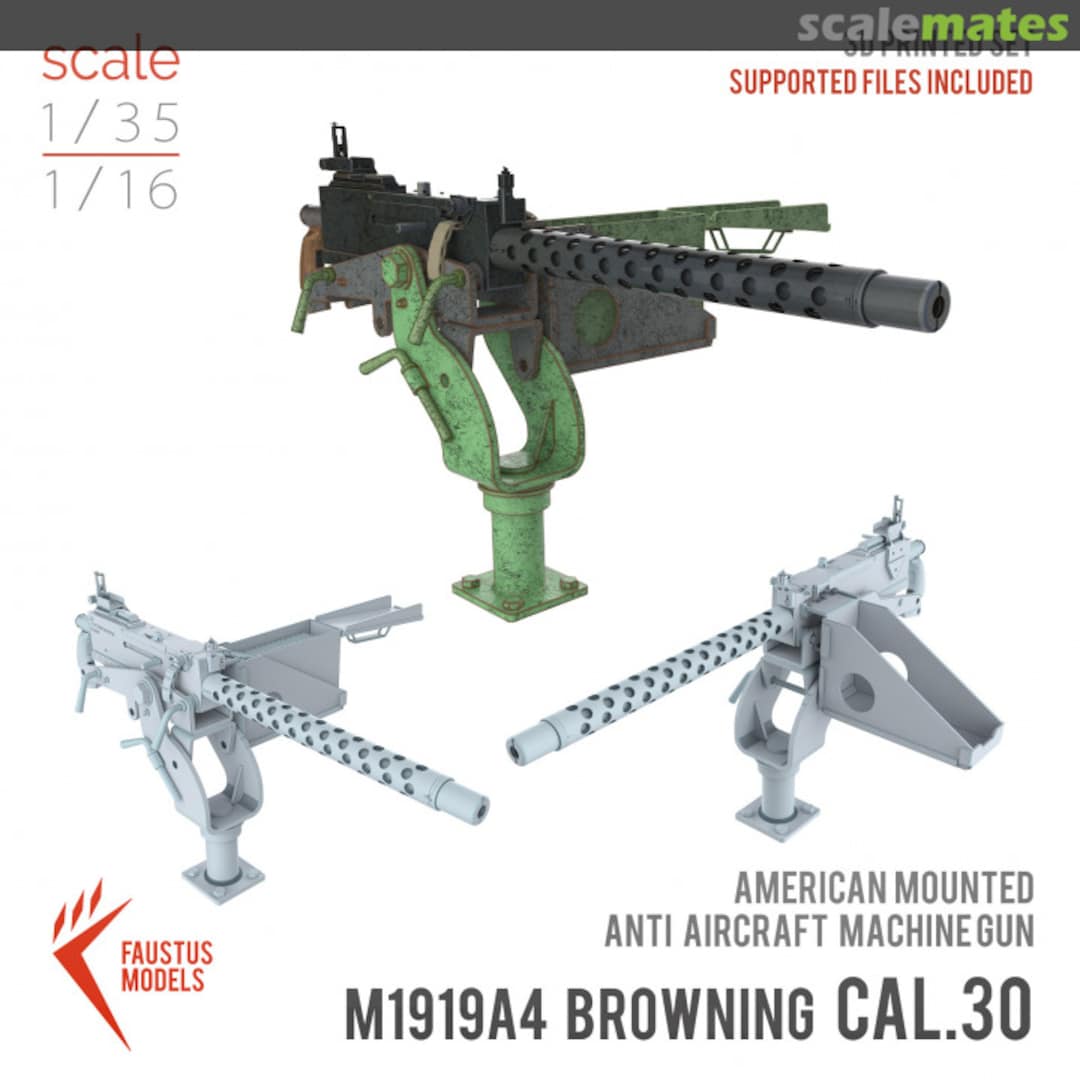 Boxart M1919A4 Browning Cal.30 American Machine Gun CAL30 Faustus Models Boxart M1919A4 Browning Cal.30 American Machine Gun CAL30 Faustus Models
