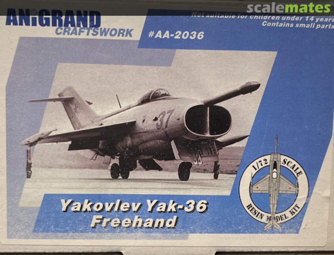 Boxart Yakovlev Yak-36 Freehand AA-2036 Anigrand Craftswork