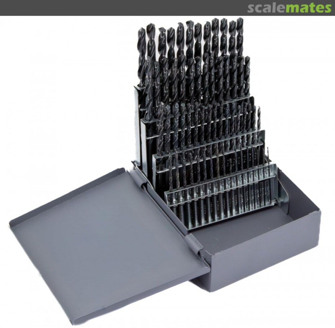 Boxart 60 Piece High Speed Steel Drill Bit Set (Wire Sizes: #1 - #60) with Black Oxide Finish DWD60J Drill America Boxart 60 Piece High Speed Steel Drill Bit Set (Wire Sizes: #1 - #60) with Black Oxide Finish DWD60J Drill America