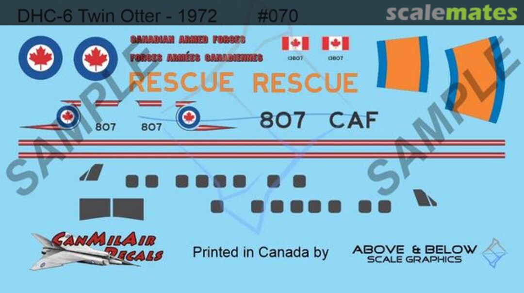 Boxart DHC-6 Twin Otter 070 Above & Below Graphics