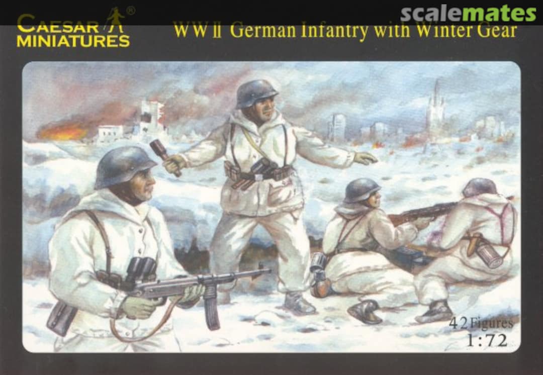 Boxart WWII German Infantry with Winter Gear H005 Caesar Miniatures Boxart WWII German Infantry with Winter Gear H005 Caesar Miniatures