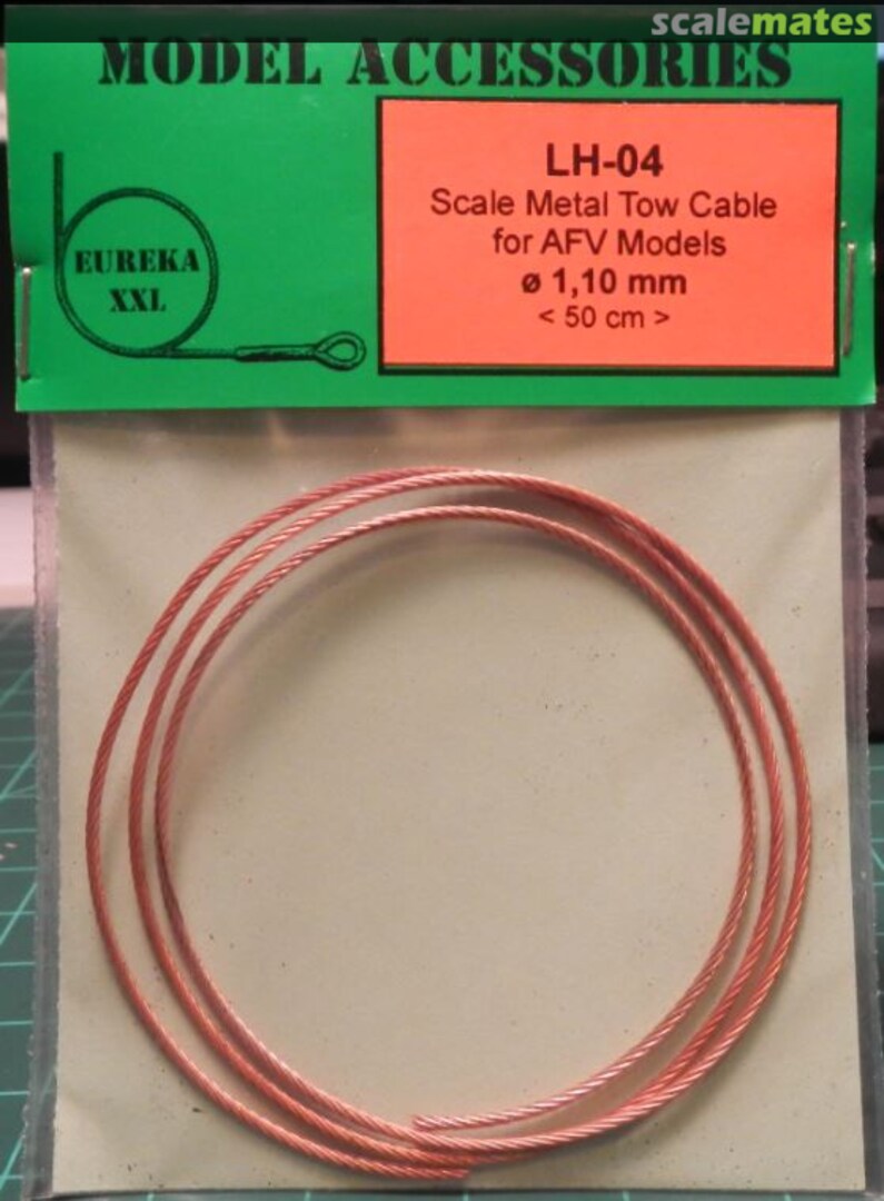 Boxart Metal tow cables for AFV Kits 1.1mm LH-04 Eureka XXL Boxart Metal tow cables for AFV Kits 1.1mm LH-04 Eureka XXL