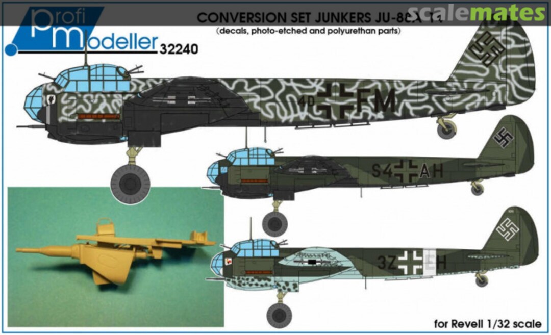 Boxart Junkers Ju-88A-14 decals, etched and resin parts 32240 Profimodeller Boxart Junkers Ju-88A-14 decals, etched and resin parts 32240 Profimodeller