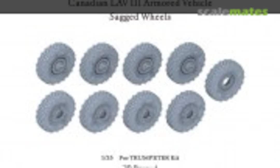 1:35 Canadian LAV III Armored Vehicle Sagged Wheels (E.T. Model P35-155) P35-155