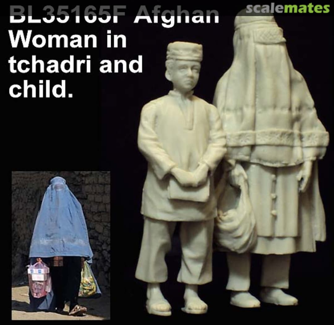 Boxart Afghan Woman in Tchadri and Child BL35165F Blast Models Boxart Afghan Woman in Tchadri and Child BL35165F Blast Models