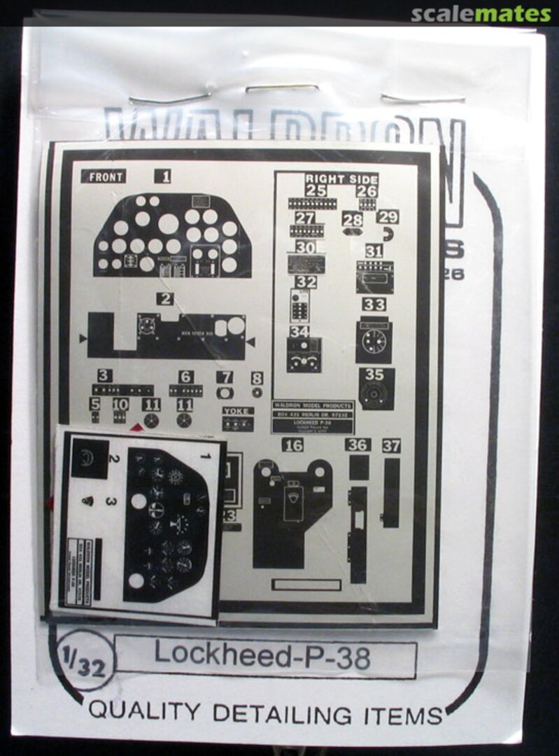 Boxart Lockheed-P-38 WMP 3232 Waldron Model Products Boxart Lockheed-P-38 WMP 3232 Waldron Model Products