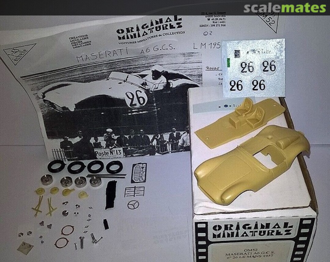 Boxart Maserati A6GCS/53 #2079 OM52 Original Miniatures Boxart Maserati A6GCS/53 #2079 OM52 Original Miniatures