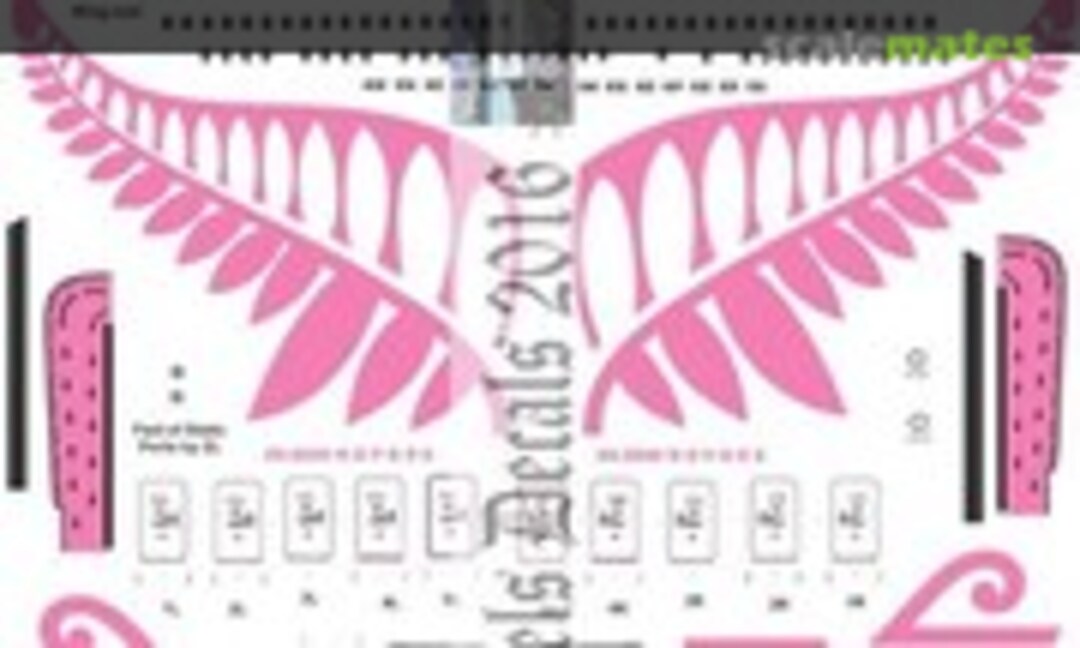 1:144 Air NZ B777-319ER 2013 NZ Trademark white scheme (Oldmodels Decals OMD0596) OMD0596