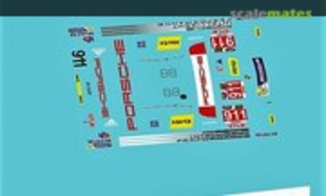 1:24 Porsche 991 RSR "Hertz" (Atalaya Slot Decals ADCP54) ADCP54