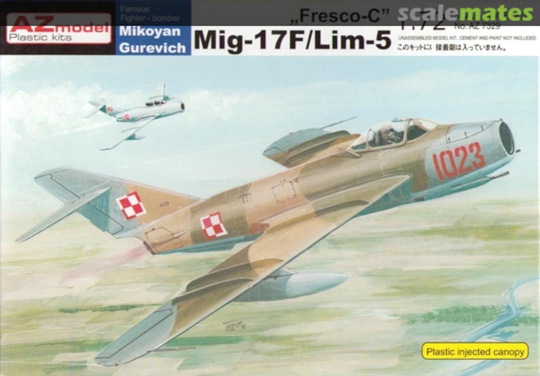 Boxart MiG 17F / Lim-5 AZ7329 AZmodel Boxart MiG 17F / Lim-5 AZ7329 AZmodel