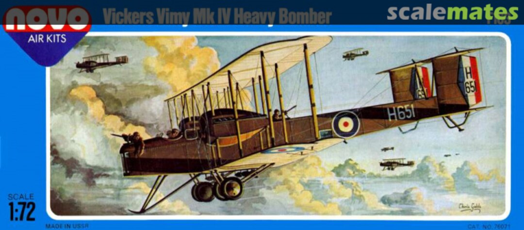 Boxart Vickers Vimy Mk IV Heavy Bomber F163 Novo Boxart Vickers Vimy Mk IV Heavy Bomber F163 Novo