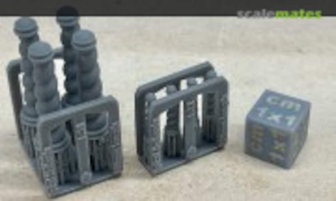 1:48 Spiral bollards 800mm - 4 pieces (EMP3d 48120217) 48120217