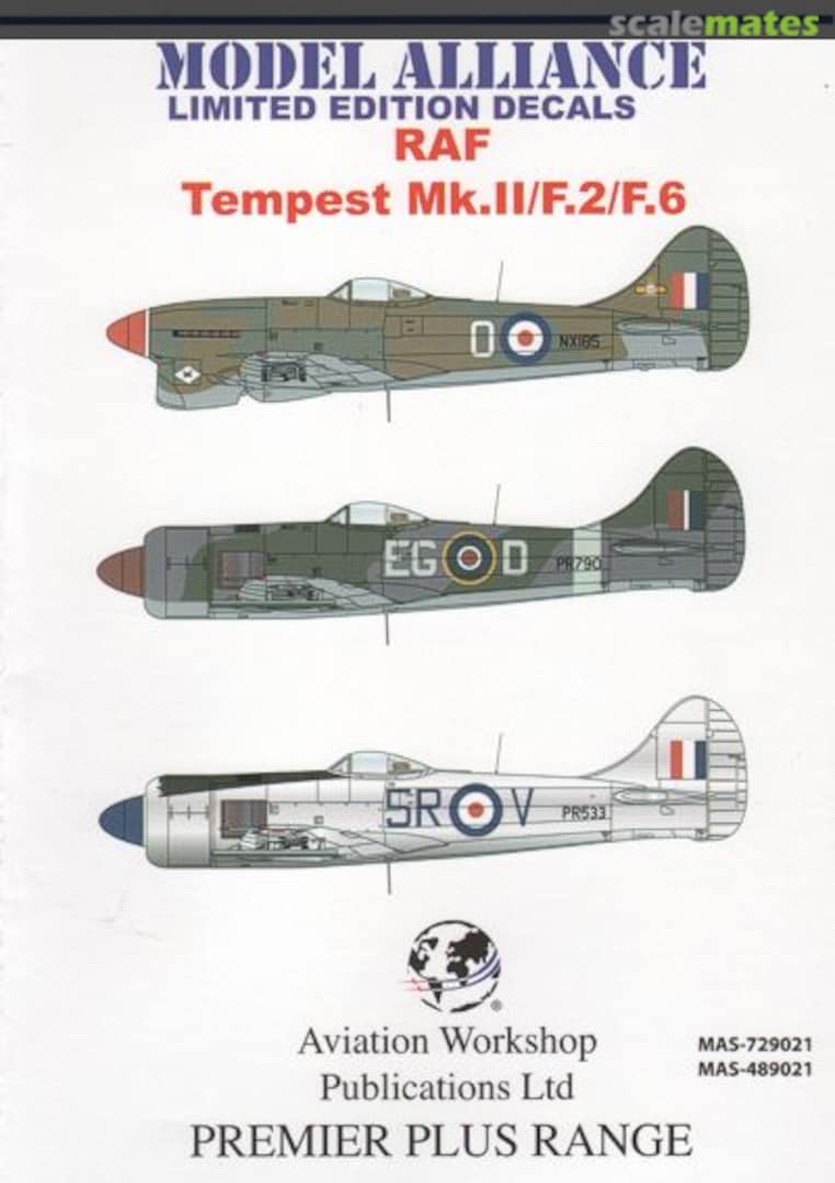 Boxart RAF Hawker Tempest Mk.II/F.2/F.6 MAS-729021 Model Alliance Boxart RAF Hawker Tempest Mk.II/F.2/F.6 MAS-729021 Model Alliance