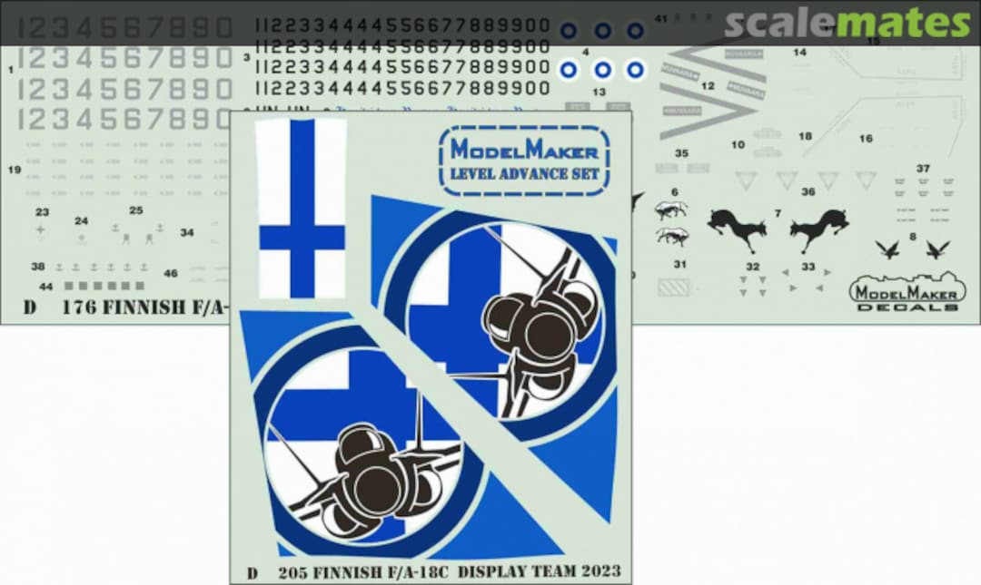 Boxart Finnish F/A-18C Display Team 2023 D72205 ModelMaker Boxart Finnish F/A-18C Display Team 2023 D72205 ModelMaker