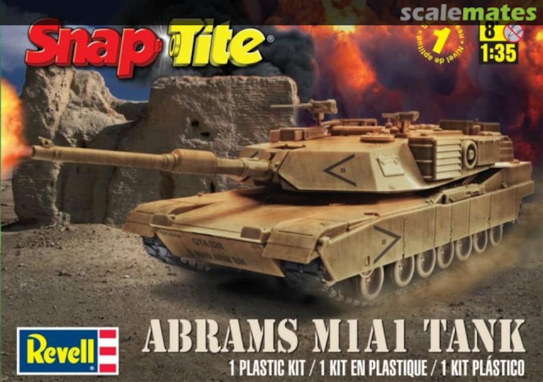 Boxart Abrams M1A1 Tank 85-1973 Revell Boxart Abrams M1A1 Tank 85-1973 Revell