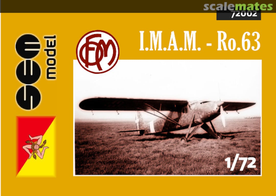 Boxart I.M.A.M. Ro.63 72002 Sem Model Boxart I.M.A.M. Ro.63 72002 Sem Model