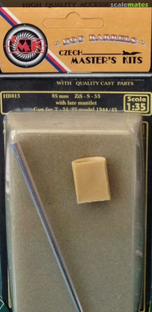 Boxart Gun Barrel - 85mm ZiS-S-53 with Late Mantlet HB013 CMK Boxart Gun Barrel - 85mm ZiS-S-53 with Late Mantlet HB013 CMK