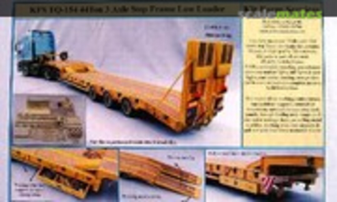 1:24 44 Ton 3 Axle Step Frame Low Loader (Kit Form Services TQ-154)