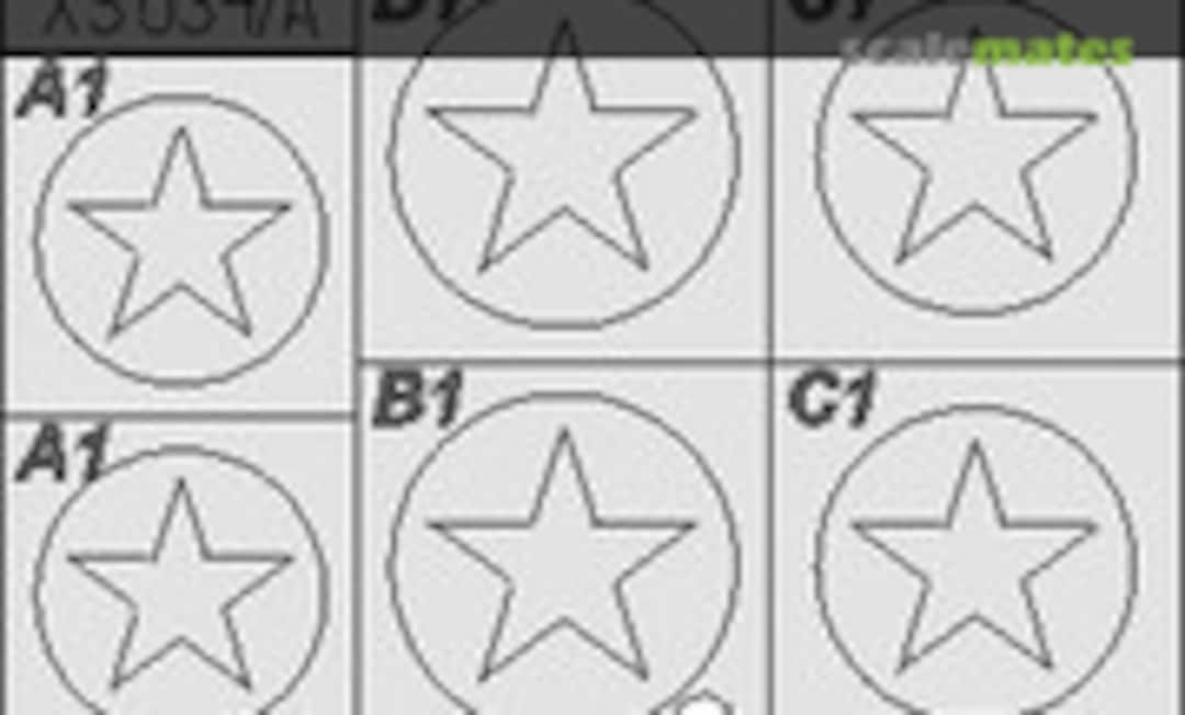 1:72 F4F Wildcat National Insignia 1941-43 (Eduard XS534) XS534