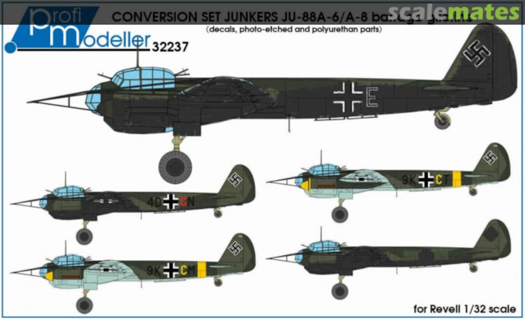 Boxart Junkers Ju 88A-6/Ju 88A-8 barrage balloon cutter/guillotine 32237 Profimodeller Boxart Junkers Ju 88A-6/Ju 88A-8 barrage balloon cutter/guillotine 32237 Profimodeller