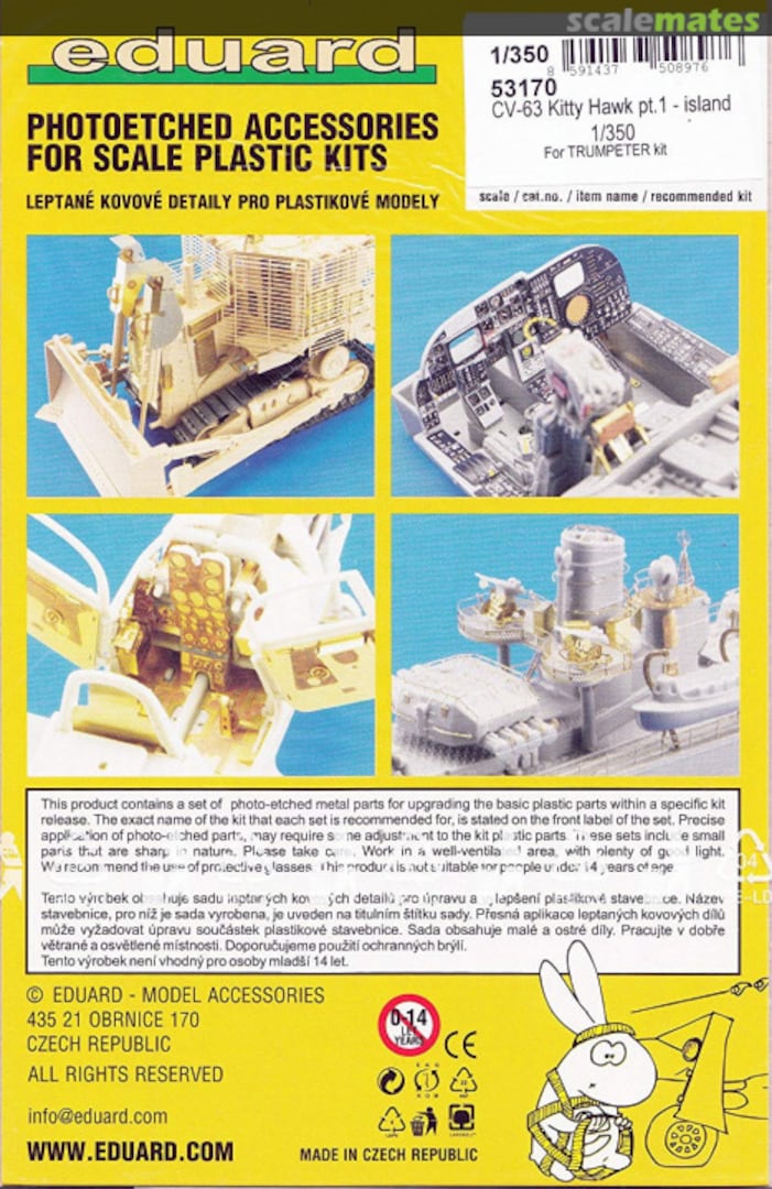 Boxart CV-63 Kitty Hawk Pt.1 - island 53170 Eduard Boxart CV-63 Kitty Hawk Pt.1 - island 53170 Eduard