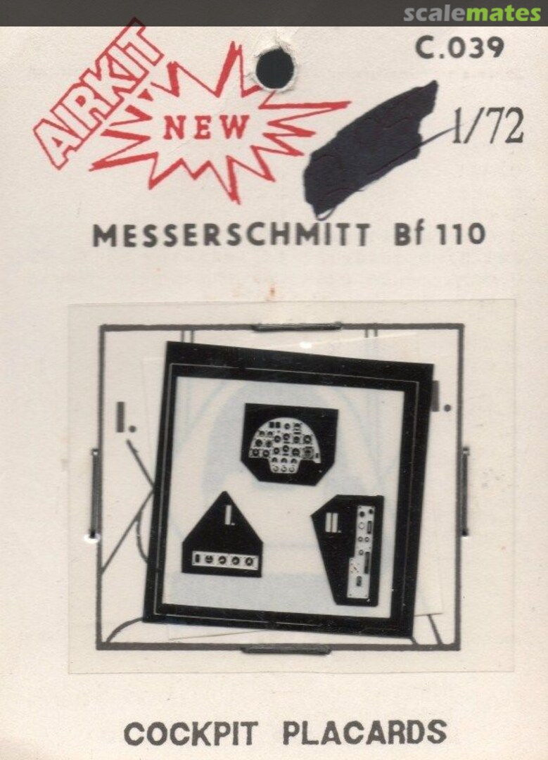 Boxart Messerschmitt Bf 110 C.039 Airkit Boxart Messerschmitt Bf 110 C.039 Airkit