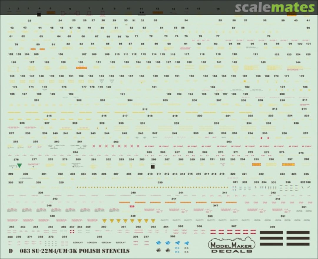 Boxart Su-22M4/UM-3k Polish stencils 48083 ModelMaker Boxart Su-22M4/UM-3k Polish stencils 48083 ModelMaker