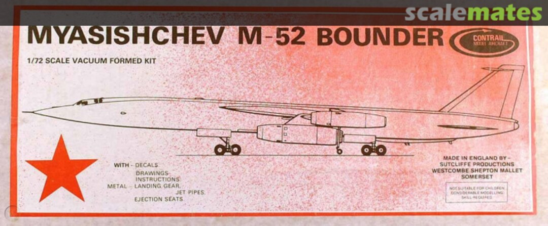 Boxart Myasishchev M-52 Bounder Contrail Boxart Myasishchev M-52 Bounder Contrail