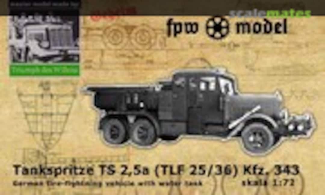 1:72 Tankspritze TS 2,5a (TLF 25/36) Kfz. 343 (FPW Model TDW002)