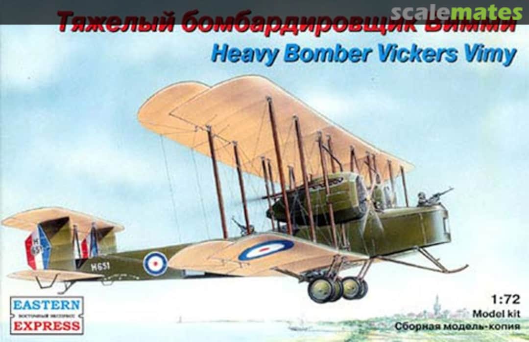 Boxart Heavy Bomber Vickers Vimy 72256 Eastern Express