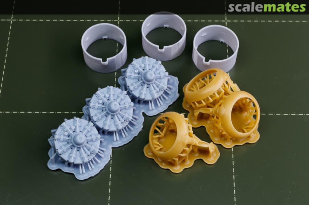 Boxart CANT Z.506 Airone engine and cowling set AHL72070 Airone Hobby