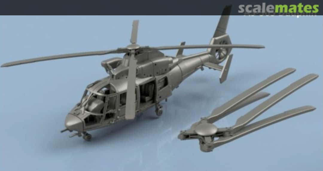 Boxart AS-365 Dauphin - folded blades 3D 144 084PL L'Arsenal Boxart AS-365 Dauphin - folded blades 3D 144 084PL L'Arsenal