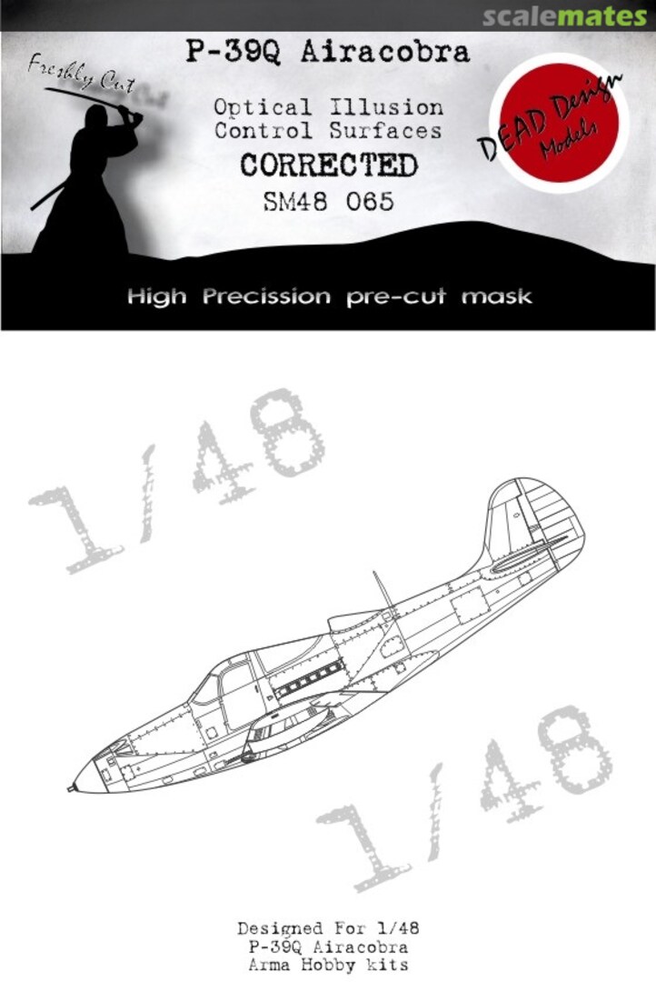 Boxart P-39Q Airacobra Optical Illusion Control Surfaces Corrected SM48065 DEAD Design Models Boxart P-39Q Airacobra Optical Illusion Control Surfaces Corrected SM48065 DEAD Design Models