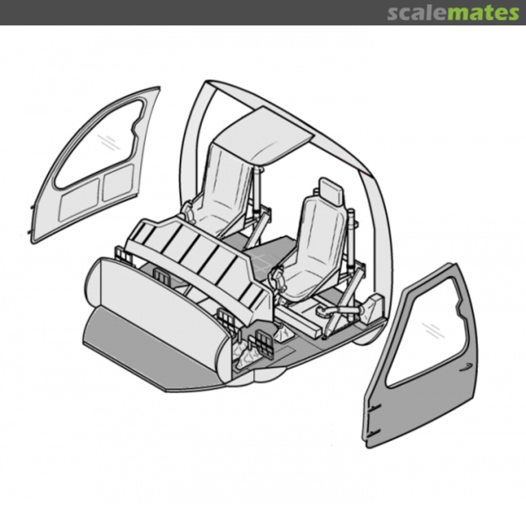 Boxart Sikorsky HH-60H Rescue Hawk Cockpit Detail Set TC72127 HELI Resin Kits Boxart Sikorsky HH-60H Rescue Hawk Cockpit Detail Set TC72127 HELI Resin Kits
