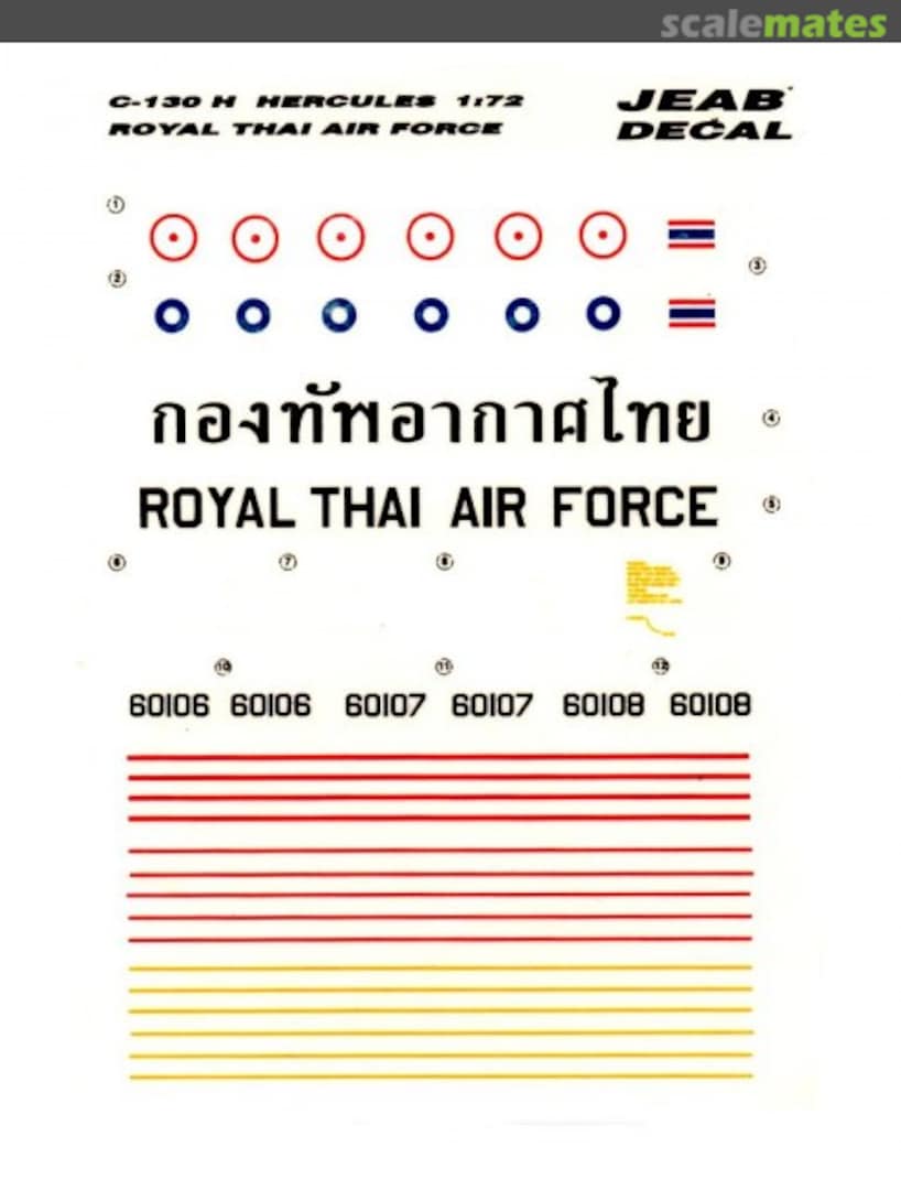 Boxart C-130H RTAF JEAB Decals Boxart C-130H RTAF JEAB Decals