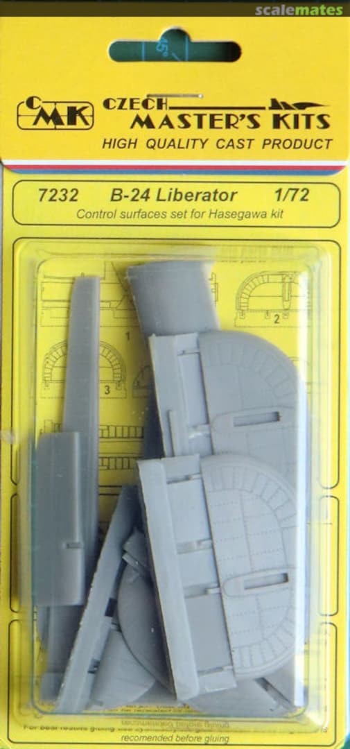 Boxart B-24 Liberator Control Surfaces Set 7232 CMK Boxart B-24 Liberator Control Surfaces Set 7232 CMK