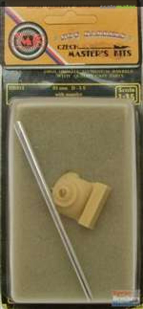 Boxart Gun Barrel - 85mm D-5S with Mantlet HB014 CMK Boxart Gun Barrel - 85mm D-5S with Mantlet HB014 CMK