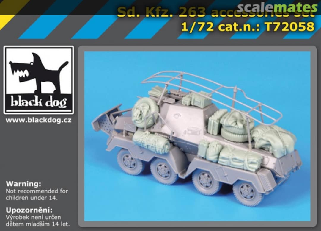Boxart Sd.Kfz. 263 Accessories Set T72058 Black Dog Boxart Sd.Kfz. 263 Accessories Set T72058 Black Dog